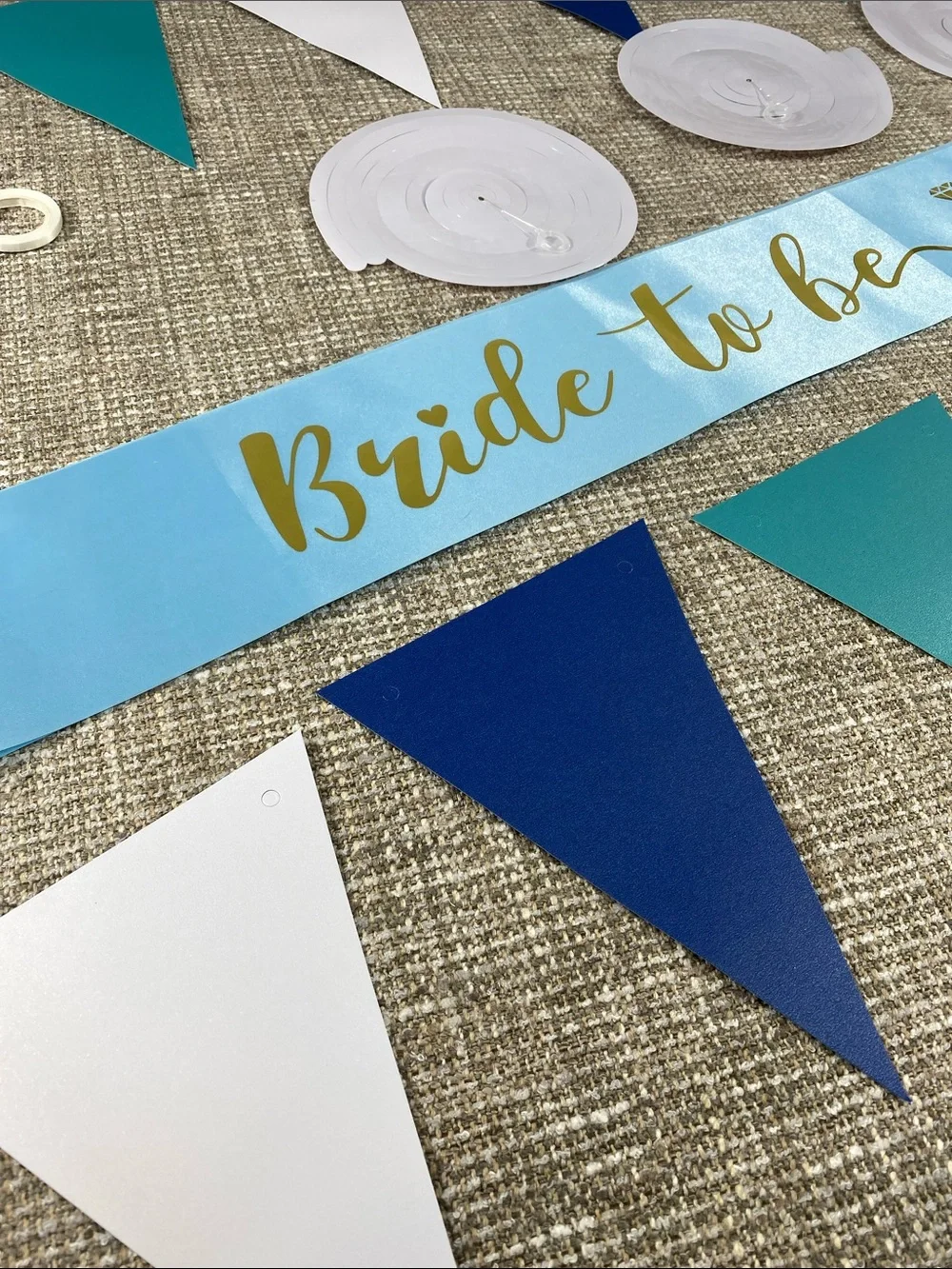 Bride to Be Party Decoration Kit - Blue & Teal